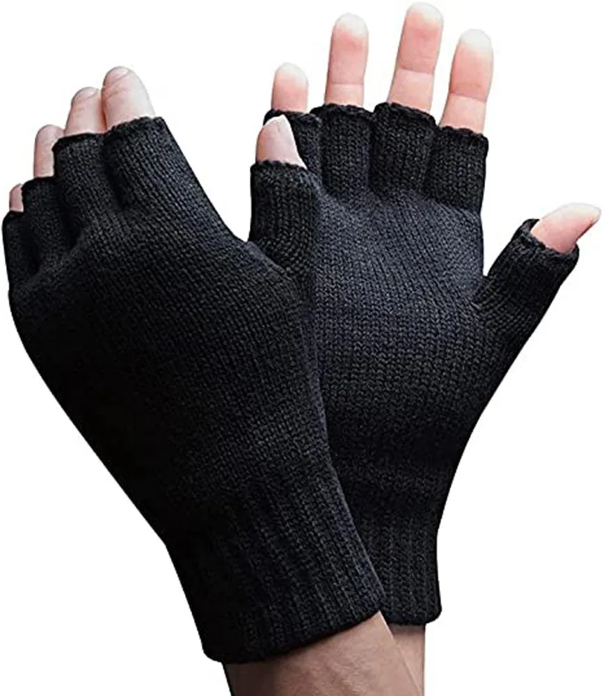 3 Pack Unisex Fingerless Gloves