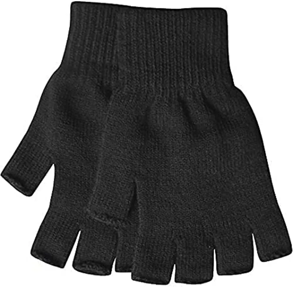 3 Pack Unisex Fingerless Gloves