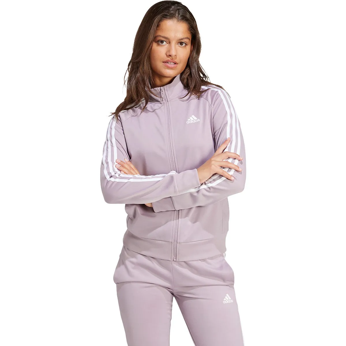 adidas Women's Warm-Up Tricot Slim 3-Stripes Track Jacket