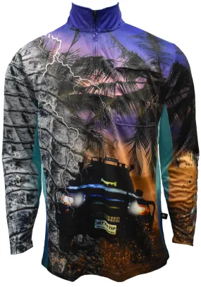 Adult Long Sleeve Sun Safe Fishing Shirt - Cape York, Hit The Tip