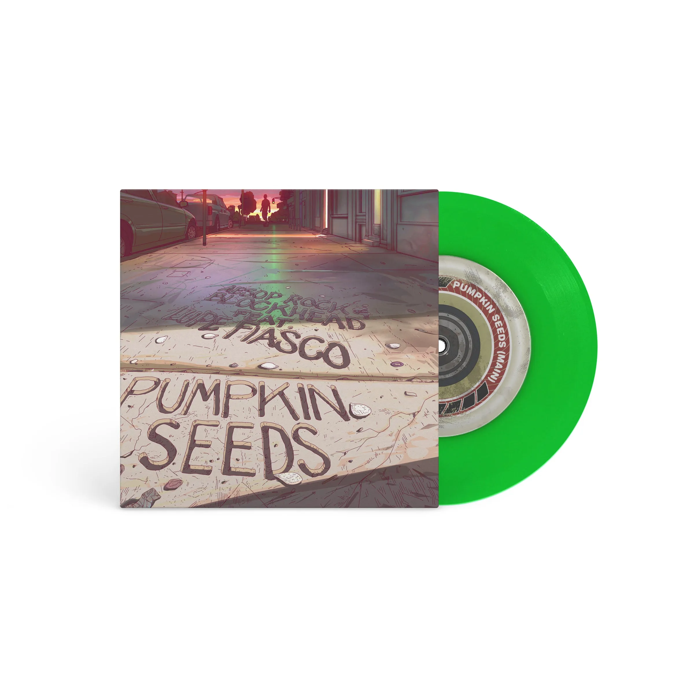 Aesop Rock x Blockhead - Pumpkin Seeds feat. Lupe Fiasco (Limited Neon Green 7” Vinyl)