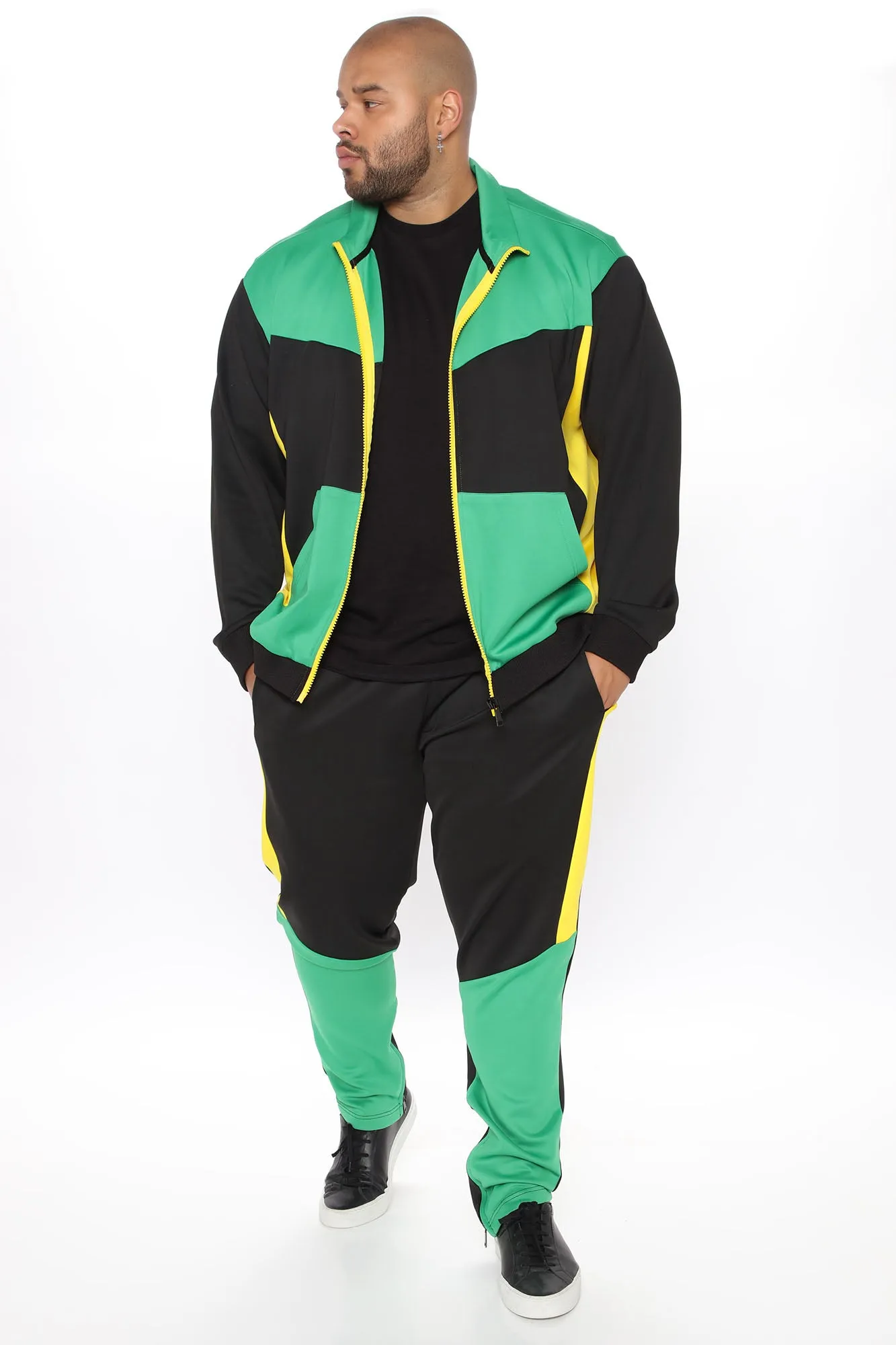 Arlo Track Pant - Green/combo