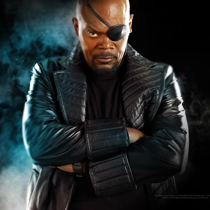 Avengers: Nick Fury Black Leather Trenchcoat