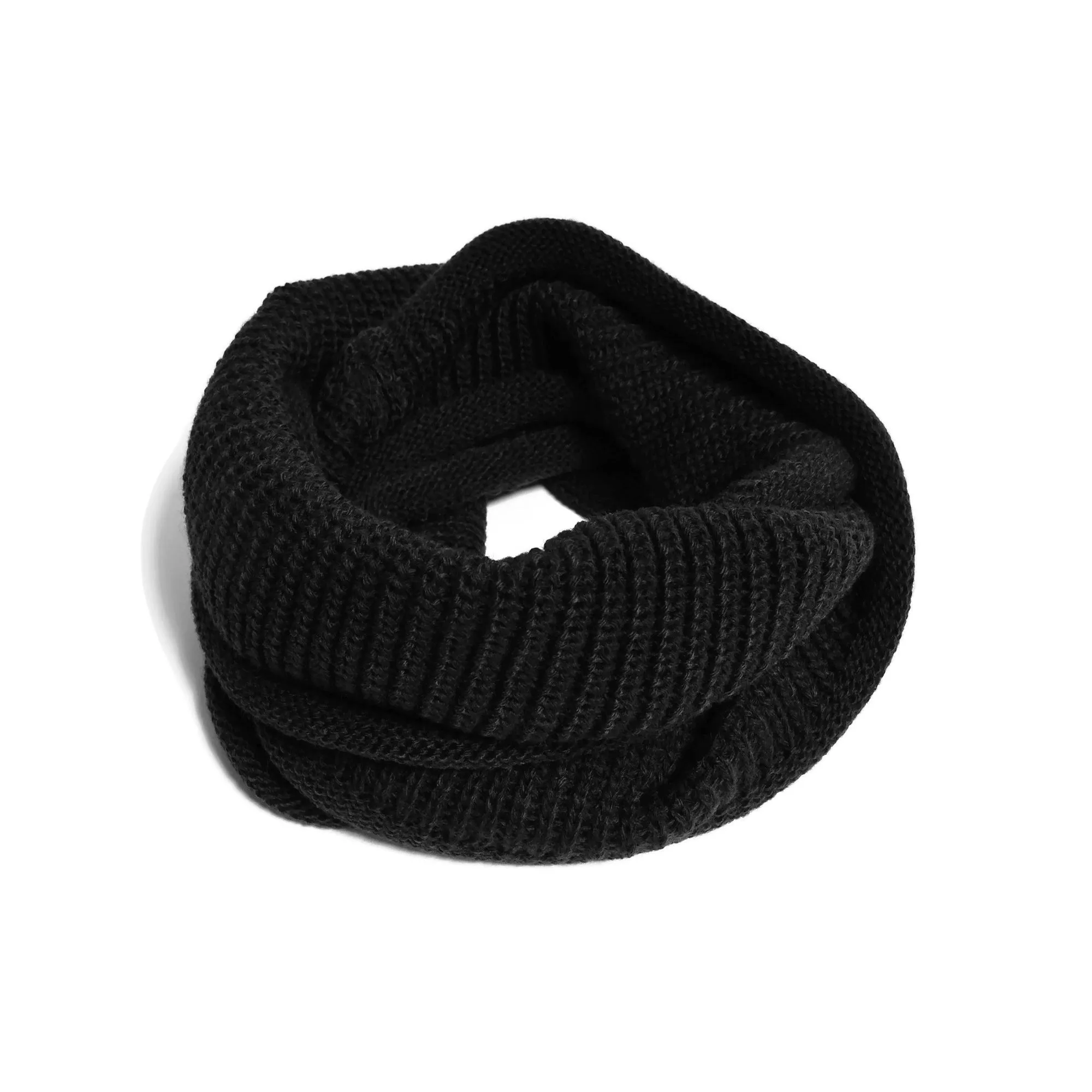 Baby Knit Infinity Scarf Toddler Neck Warmer | Black