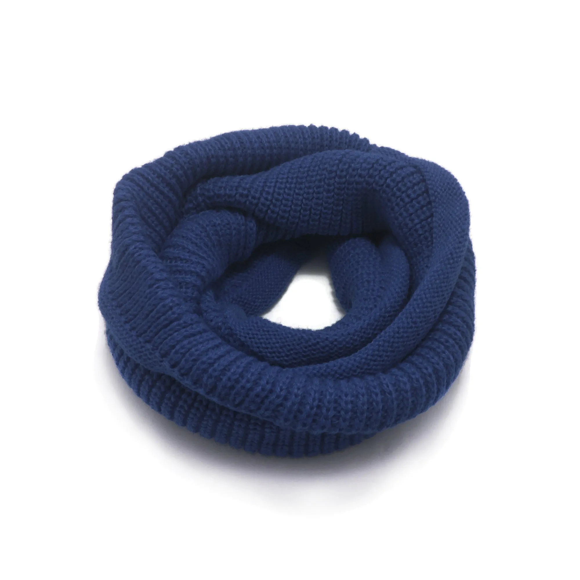 Baby Knit Infinity Scarf Toddler Neck Warmer | Black