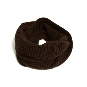 Baby Knit Infinity Scarf Toddler Neck Warmer | Dark Brown