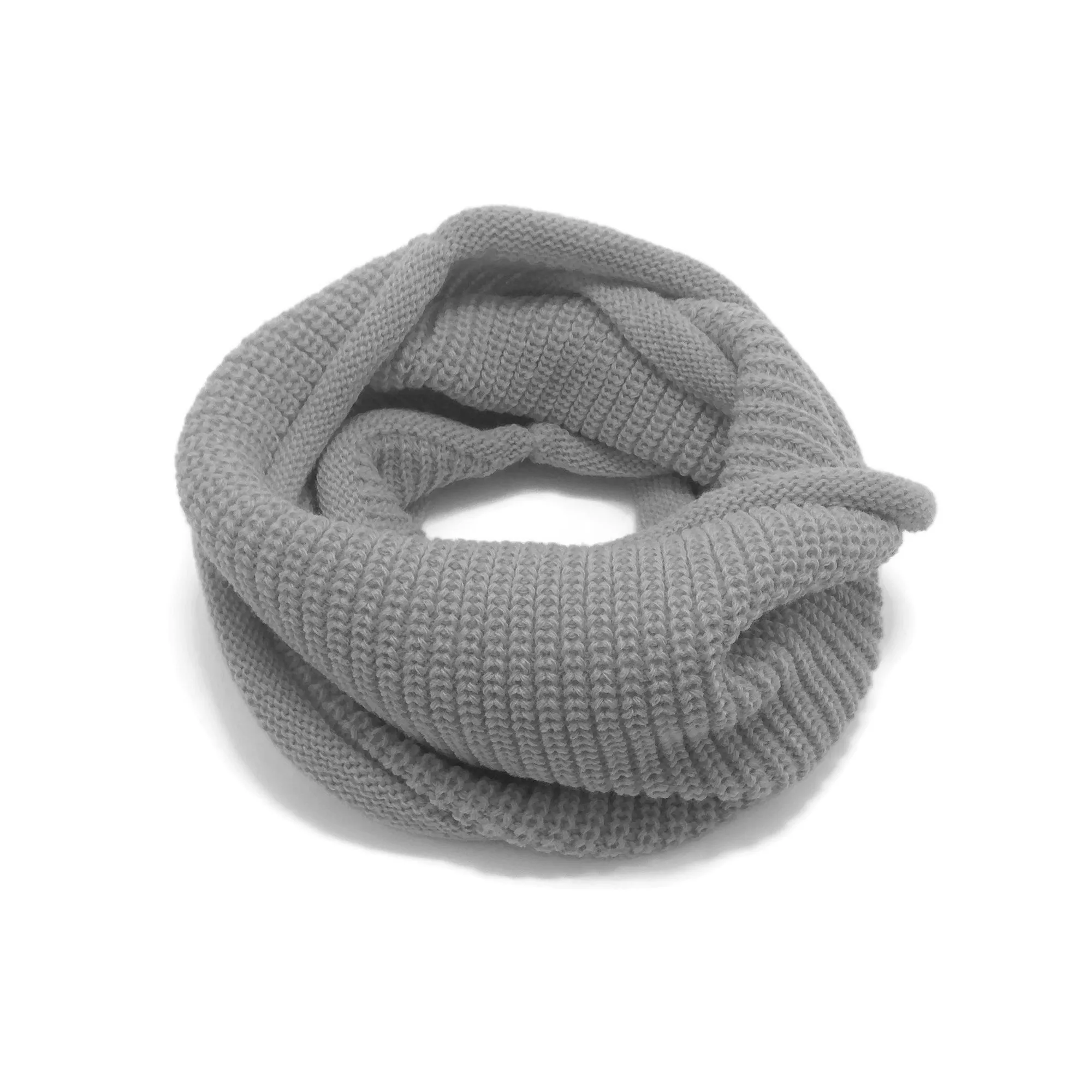 Baby Knit Infinity Scarf Toddler Neck Warmer | Dark Brown