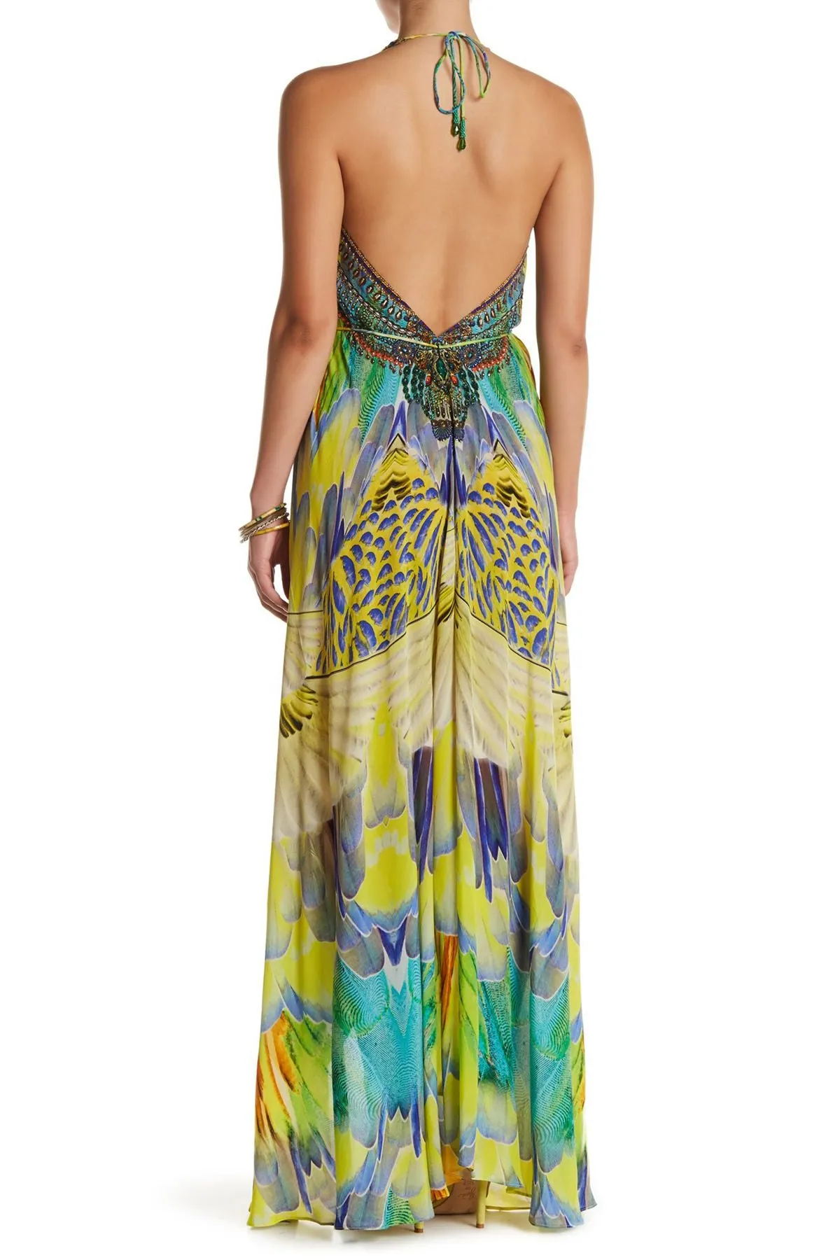 Backless Evening Long Silk Dresses