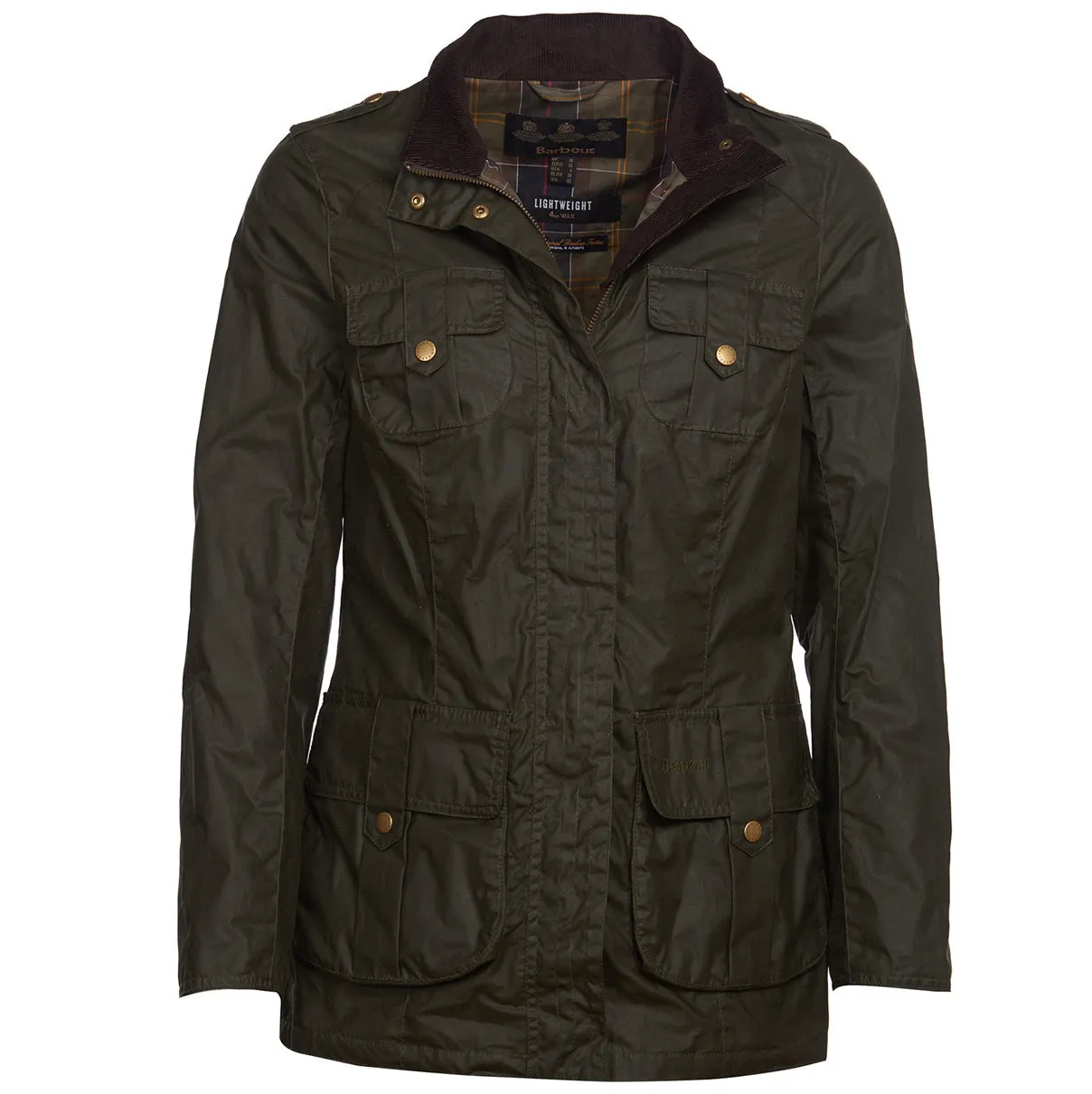 Barbour Defence Ladies Wax Jacket - Olive LWX1038OL51