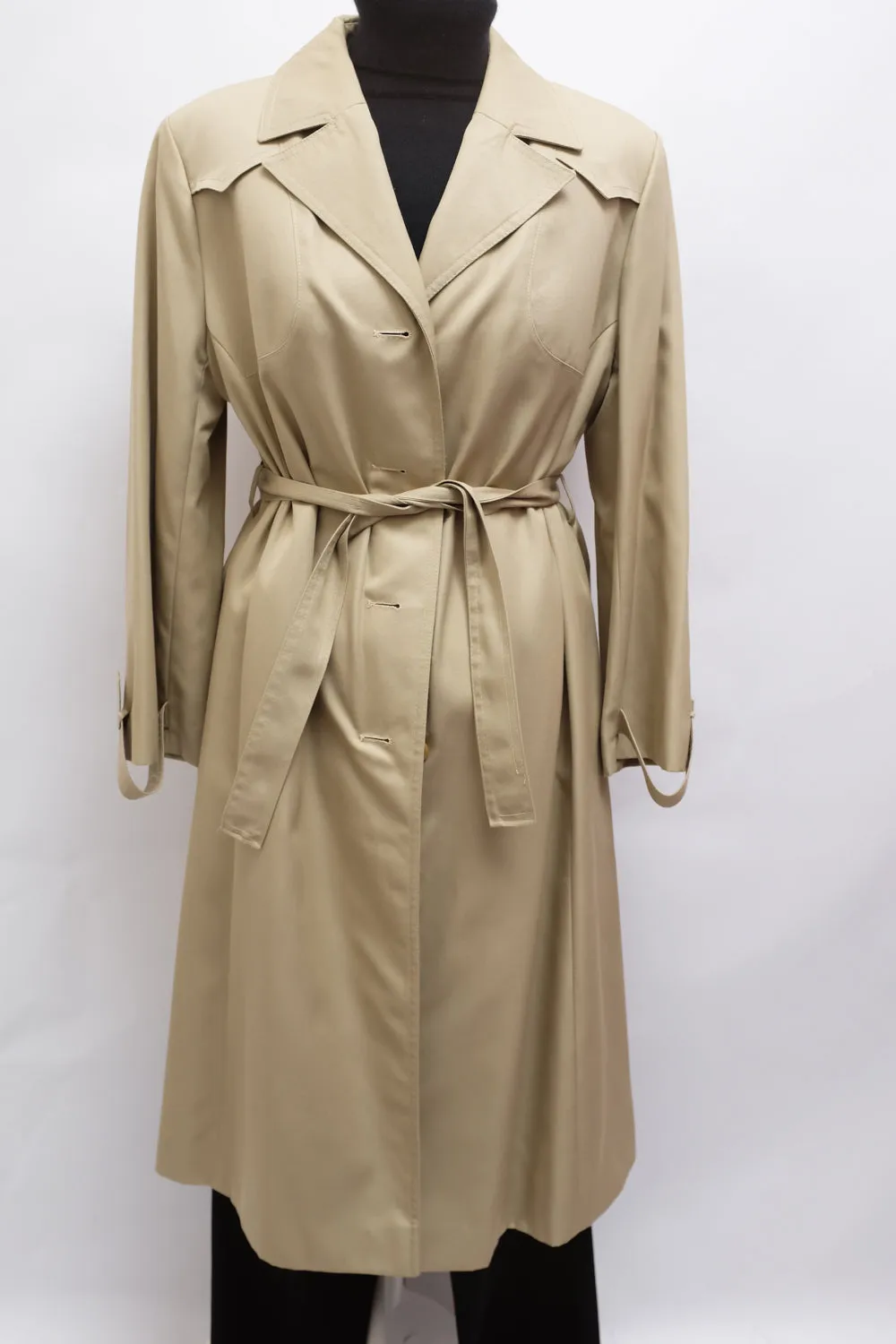 BEIGE CLASSY 1960 VINTAGE TRENCH COAT