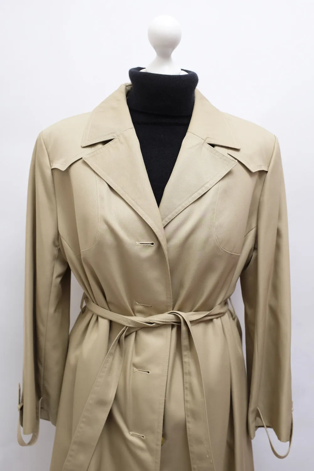 BEIGE CLASSY 1960 VINTAGE TRENCH COAT