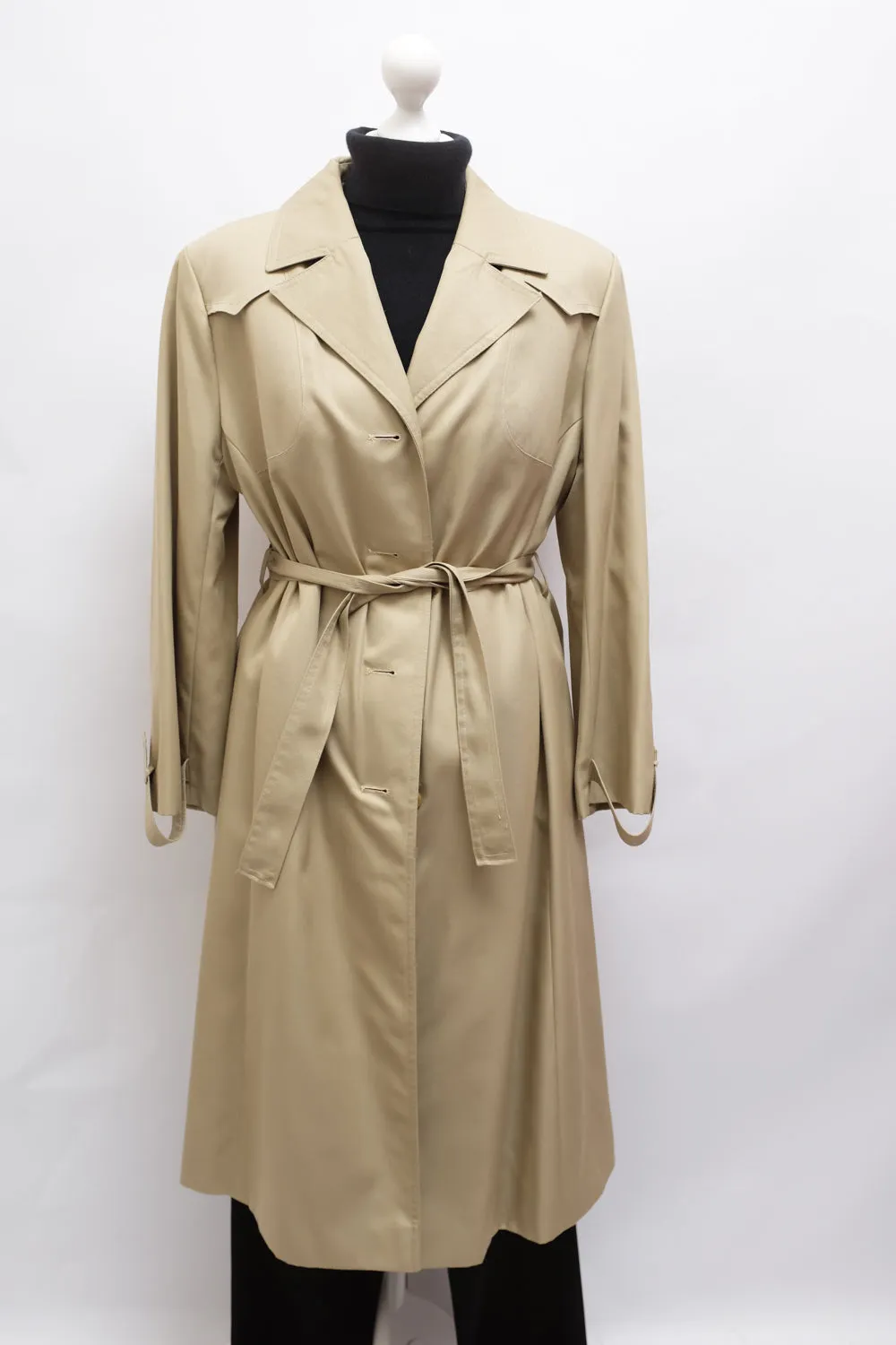 BEIGE CLASSY 1960 VINTAGE TRENCH COAT