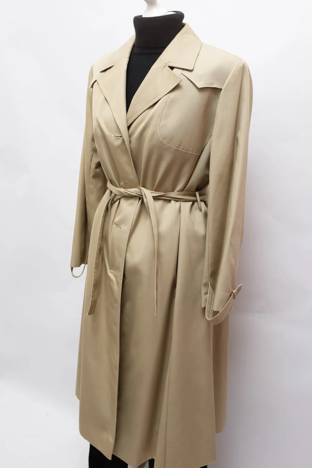 BEIGE CLASSY 1960 VINTAGE TRENCH COAT