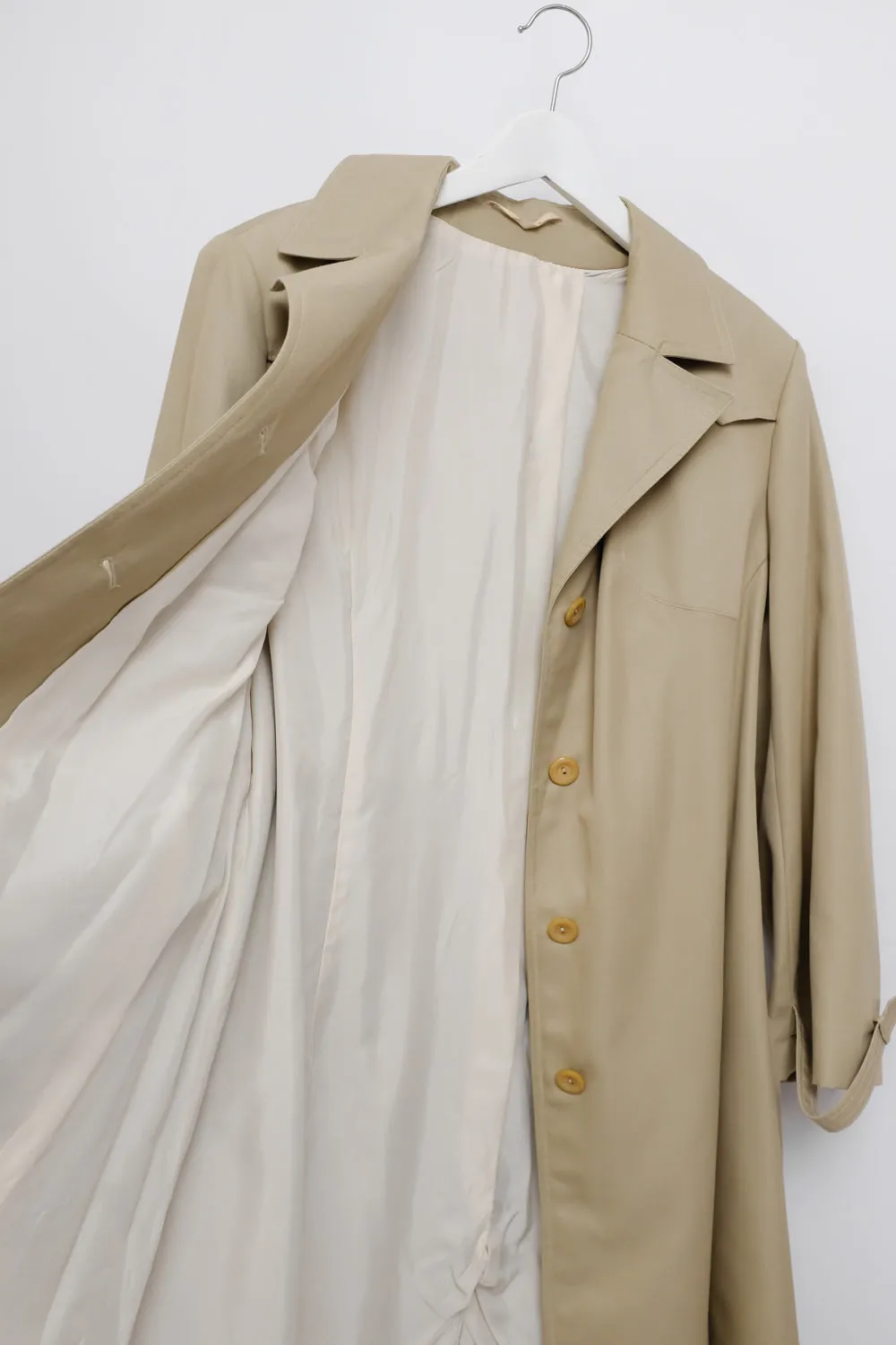 BEIGE CLASSY 1960 VINTAGE TRENCH COAT