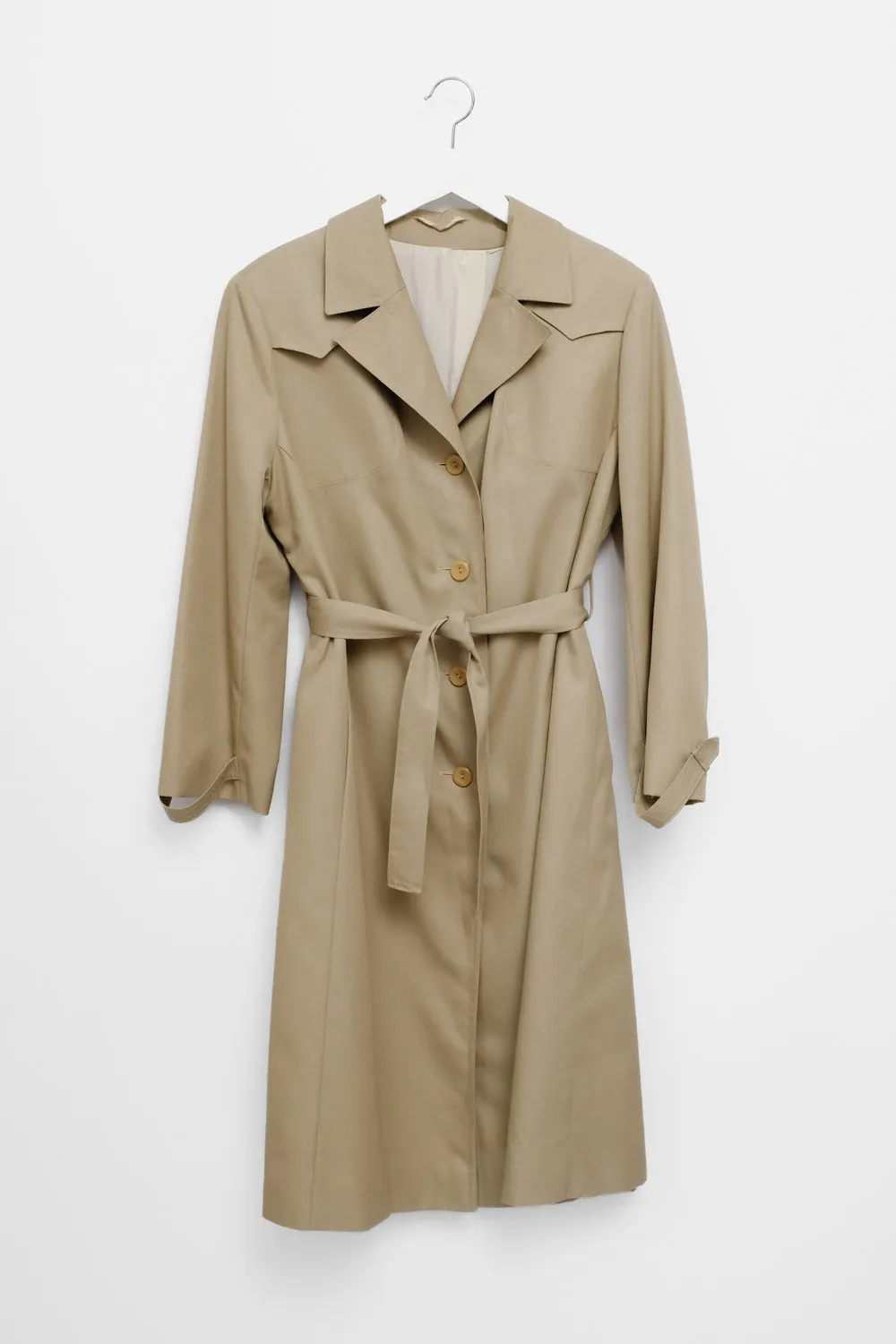 BEIGE CLASSY 1960 VINTAGE TRENCH COAT