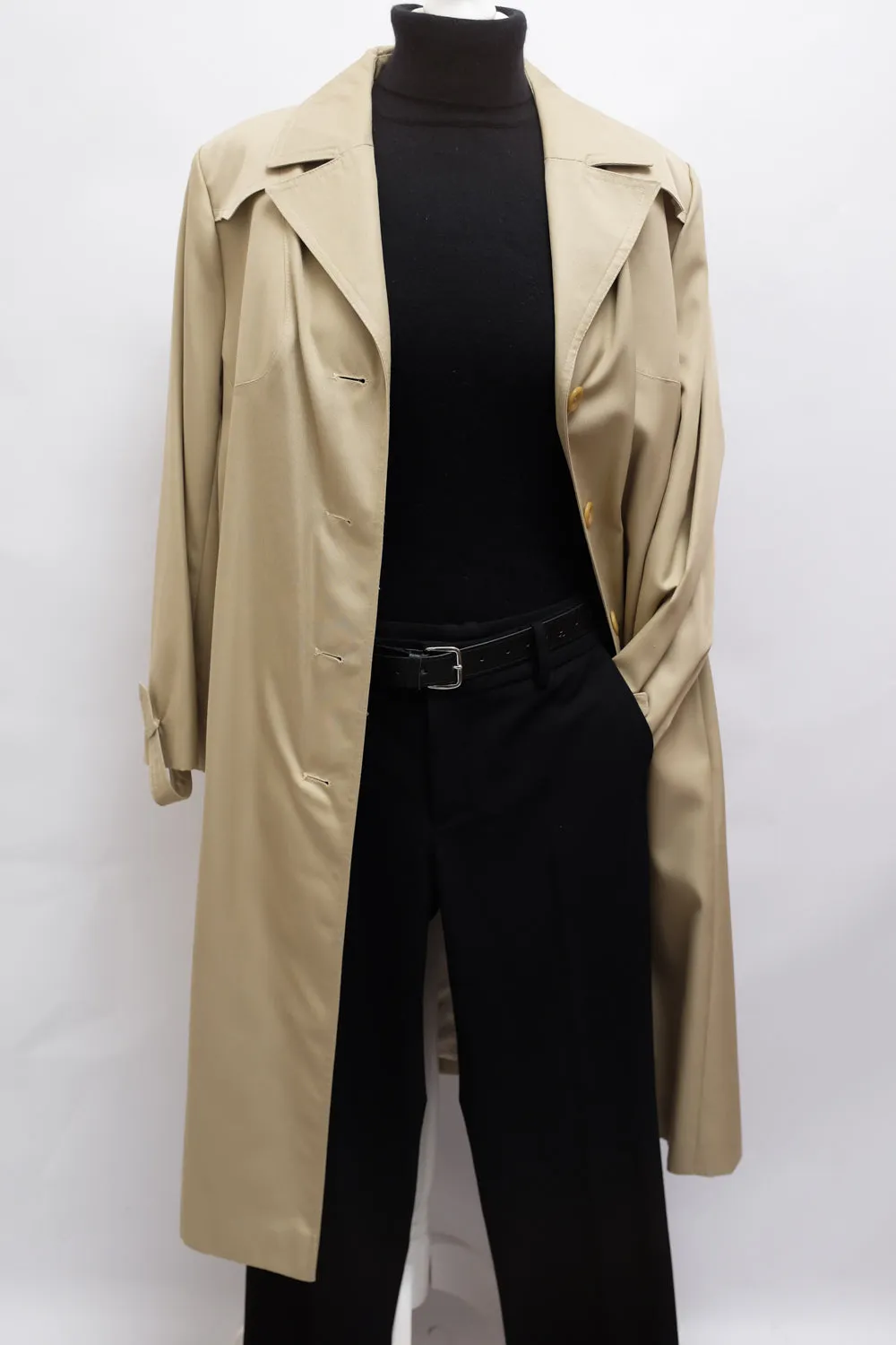 BEIGE CLASSY 1960 VINTAGE TRENCH COAT