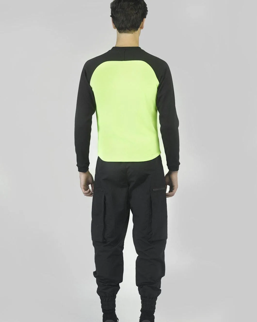 Black & Neon Yellow Track Jacket