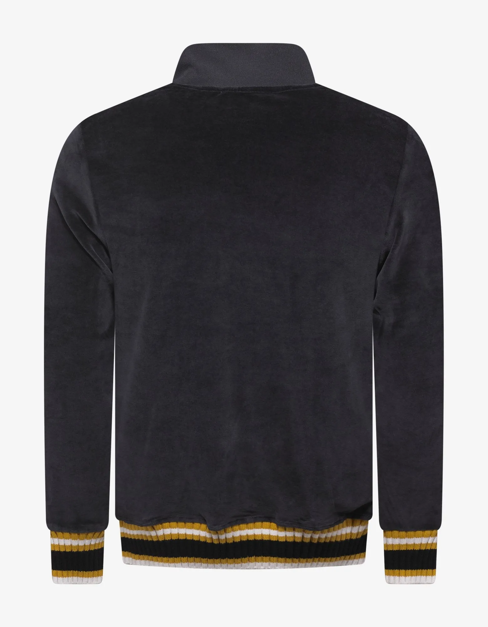 Black & Yellow Chenille Track Jacket -