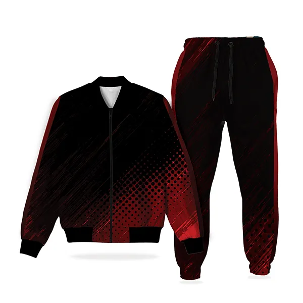 Black and Red jacket And Jogger Pant Track Suit