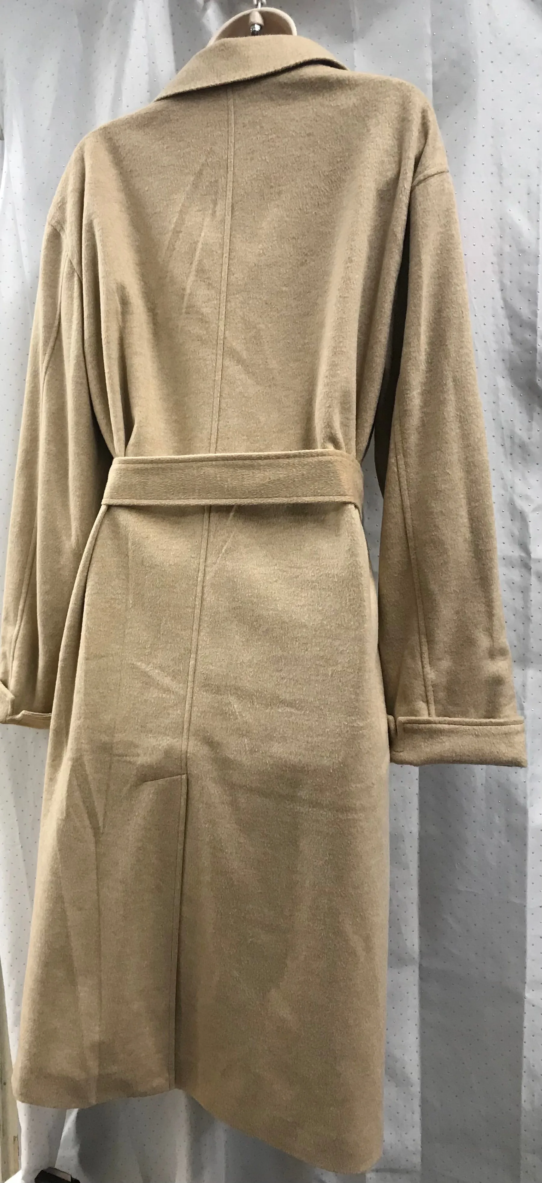 BNWT Ralph Lauren Beige Wool Blend Wrap Coat Size 8