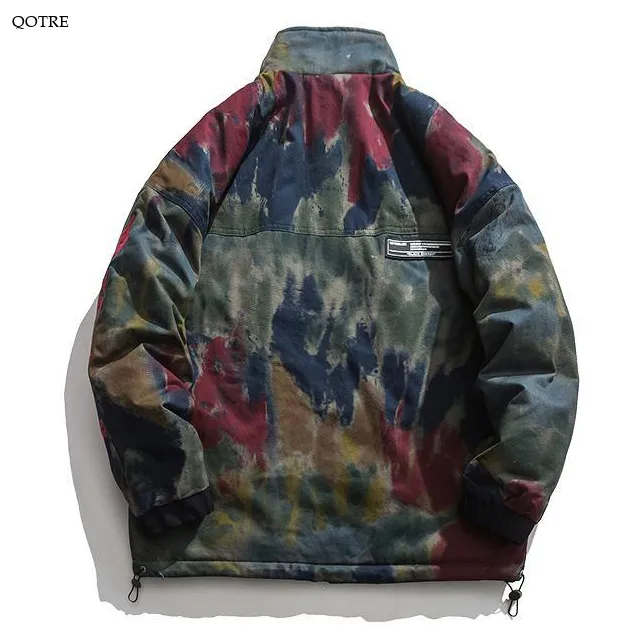 Camouflage Casual Thickened Insulated Stand-Up Collar Track Jacket