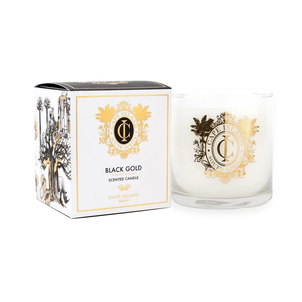 Candle Black Gold Large