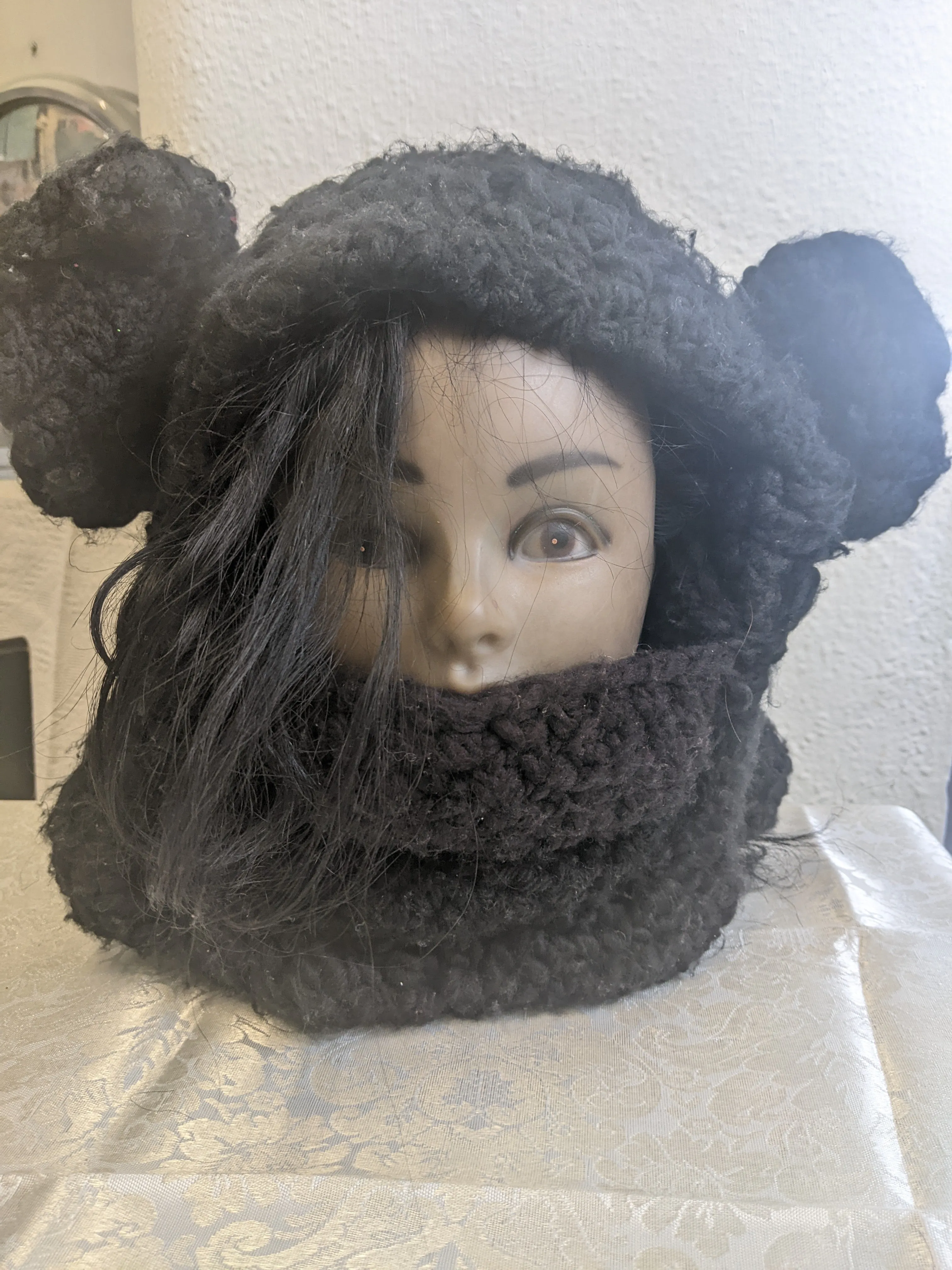 Chunky Balaclava Hat (  ears)