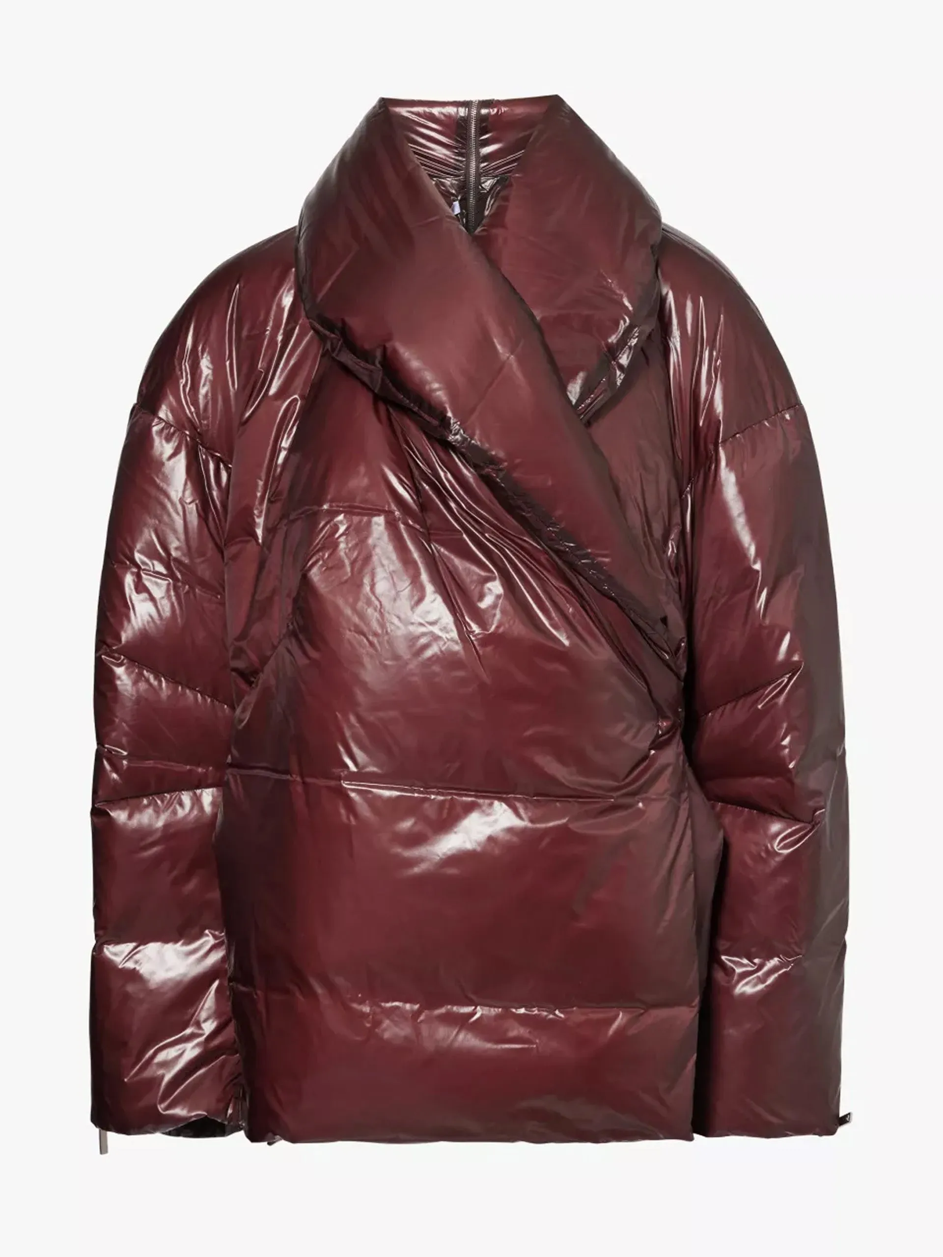 Cocoon shell-down puffer coat