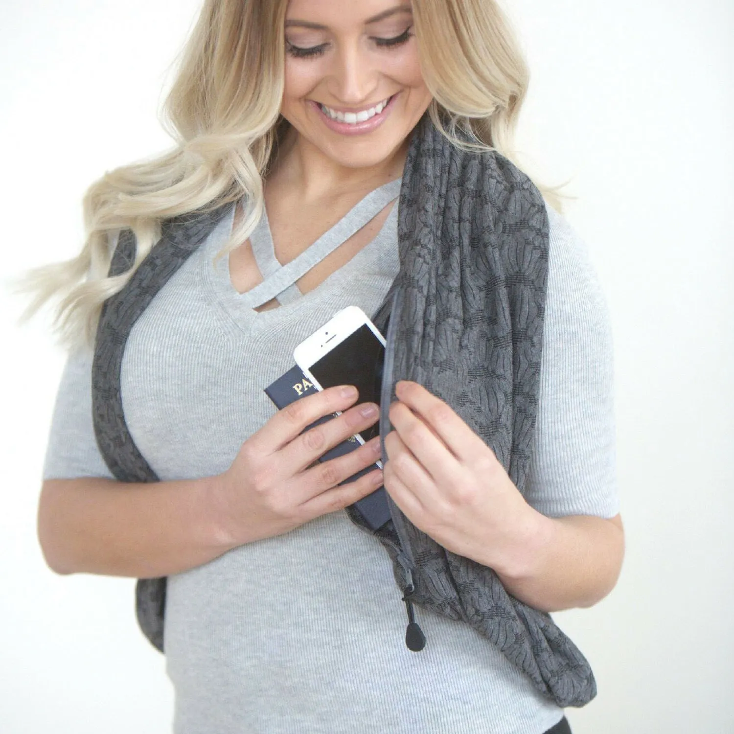 Convertible Infinity Scarf with Pocket™ | Mystic Grey