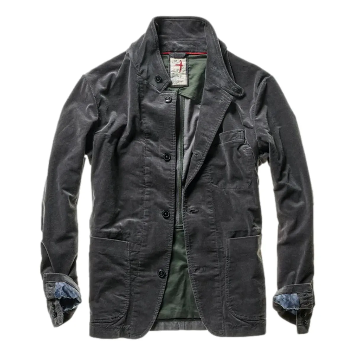 Cord Trap Blazer Charcoal