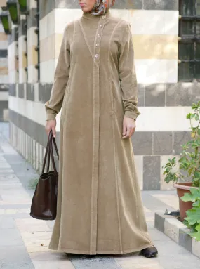 Corduroy Hidaya Coat Jilbab