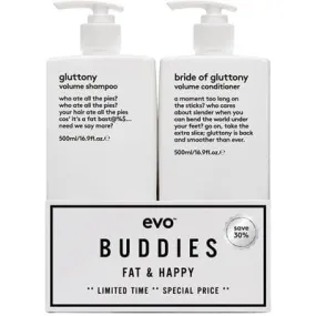 Evo Bride of Gluttony Shampoo & Conditioner 500ml Buddie Duo (with free pumps)