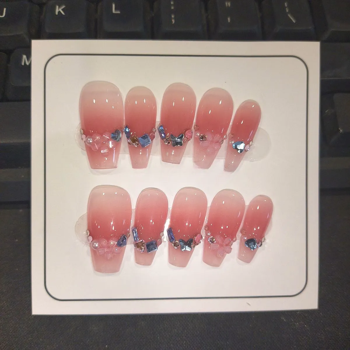 Floral French Manicure Nail Stickers