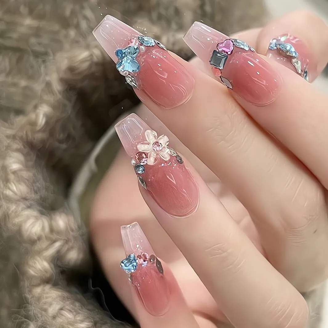 Floral French Manicure Nail Stickers