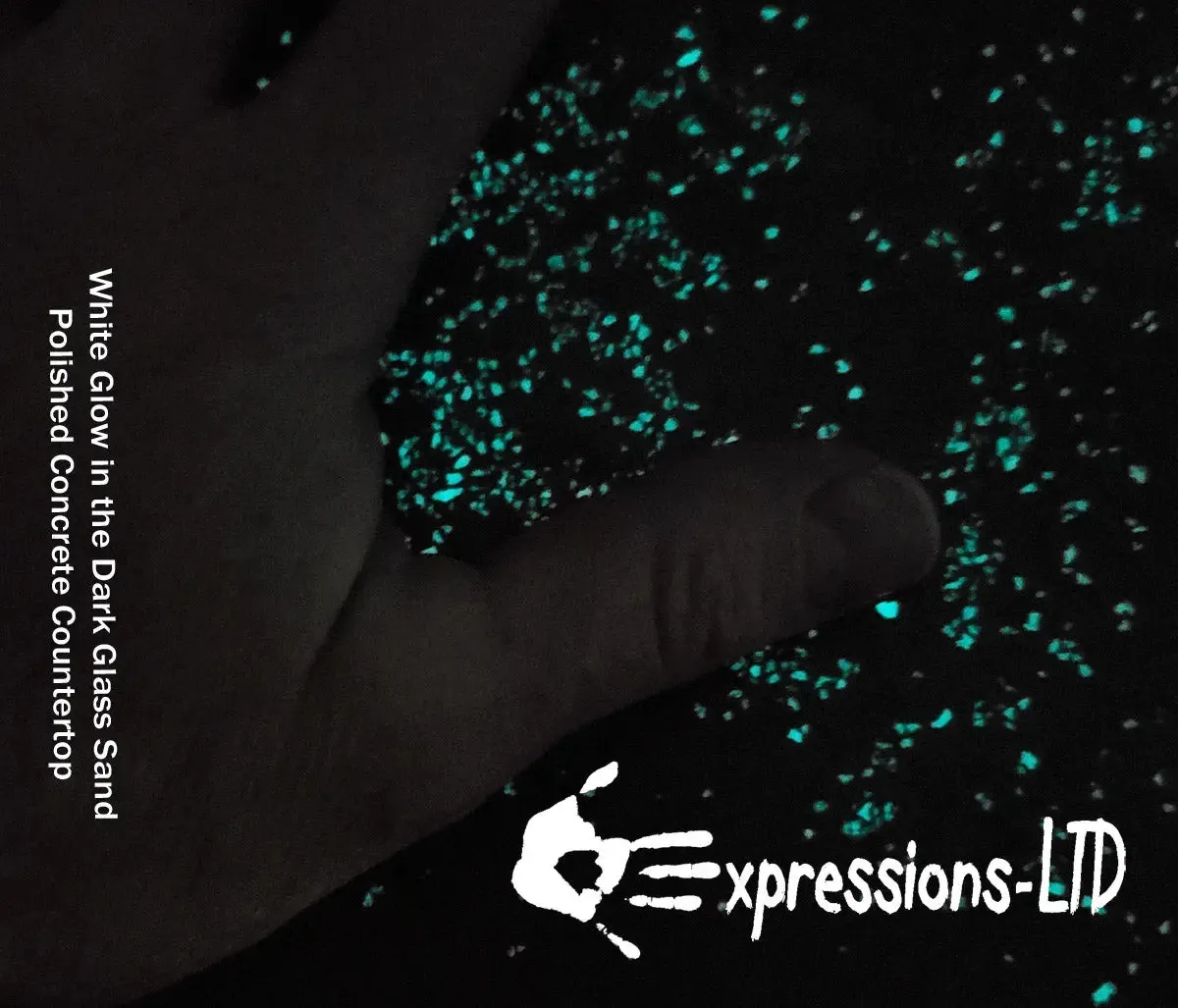 Glow In The Dark Rocks Glass Aggregate - Photoluminescent