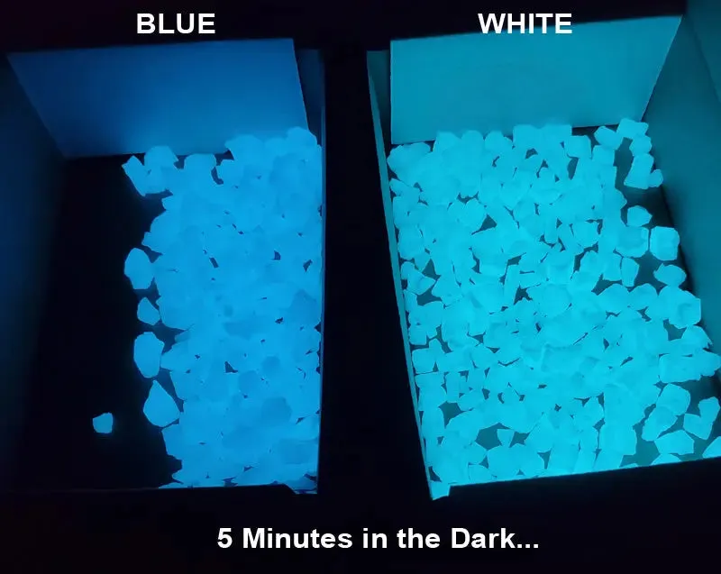 Glow In The Dark Rocks Glass Aggregate - Photoluminescent