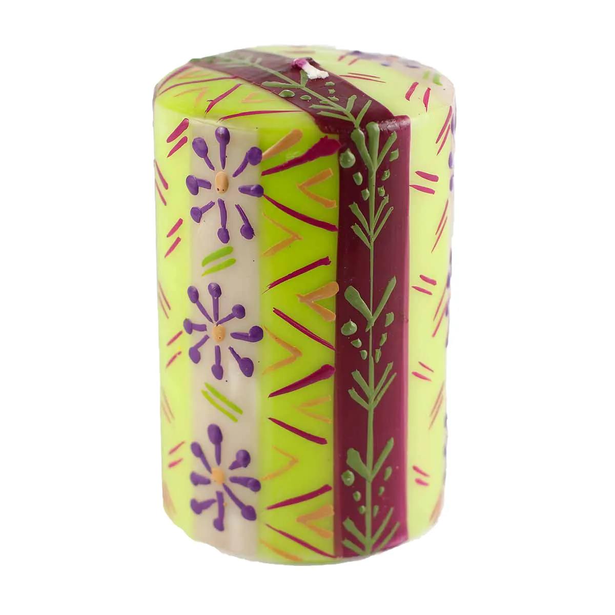 Hand Painted Candles in Kileo Design (pillar) Nobunto