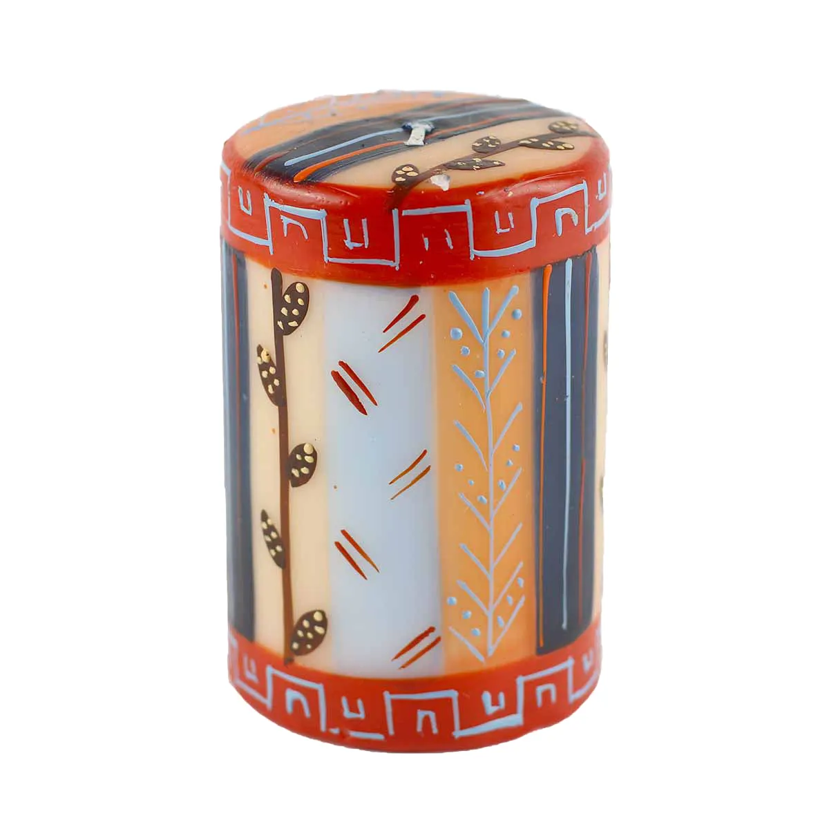 Hand Painted Candles in Uzushi Design (pillar) Nobunto