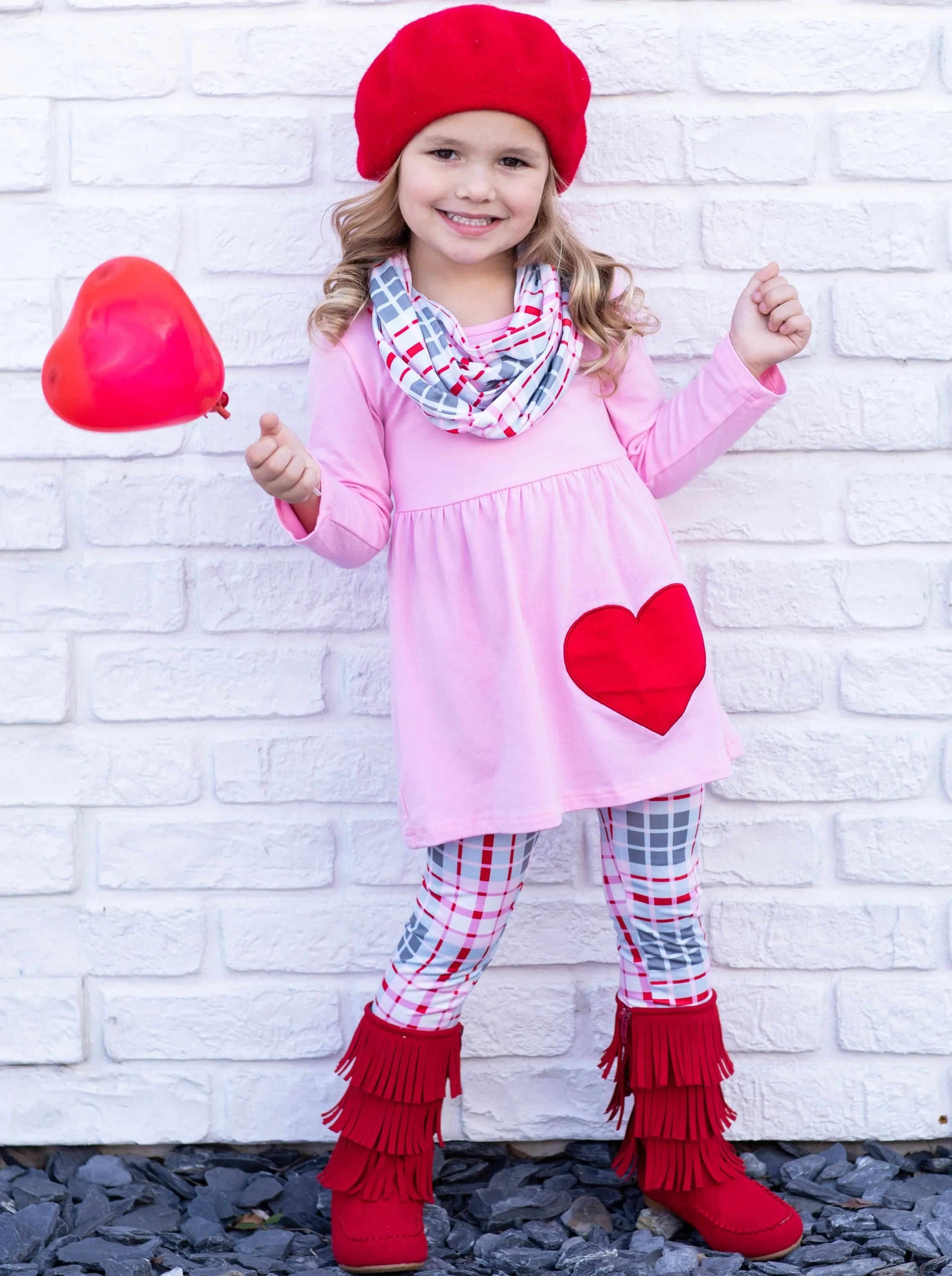 Heart Thief Tunic, Scarf and Legging Set