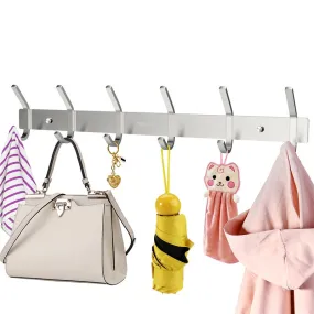 Heavy Duty Stainless Steel Wall Mounted Hook Rack