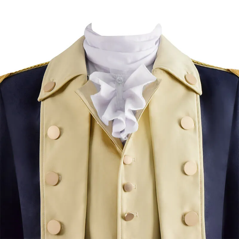 Historical Figure George Washington Cosplay Costume Adult Colonial Costume Long Coat Uniform Outfit