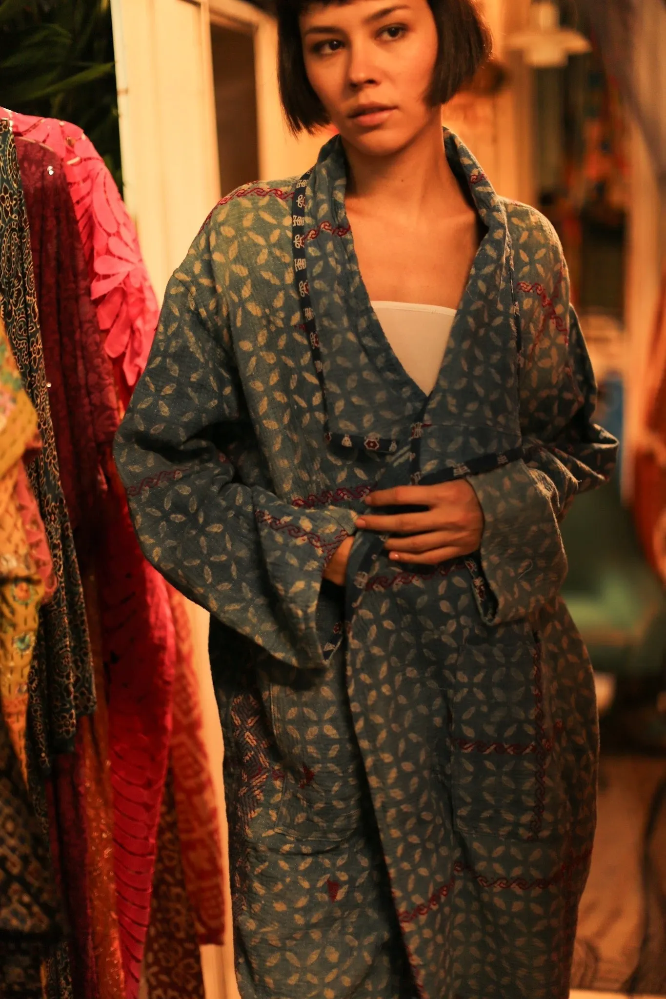 KANTHA JACKET COAT DUSTER GIORGIA