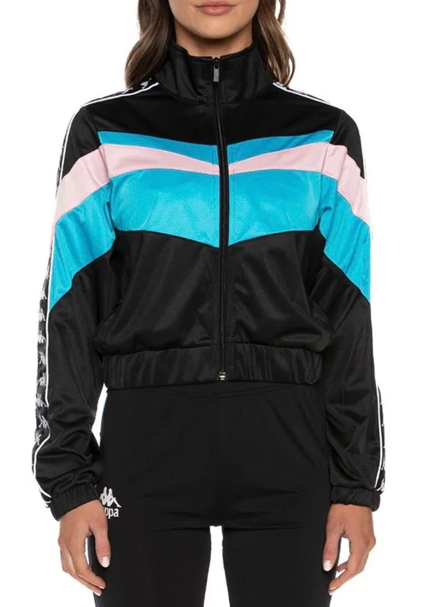 Kappa Authentic Football Esta Track Jacket (Black/Blue/Pink) 3116LRW