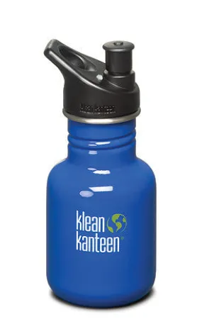 Klean Kanteen 12 oz Kanteen (w/Sippy Cup Lid - Ocean Blue