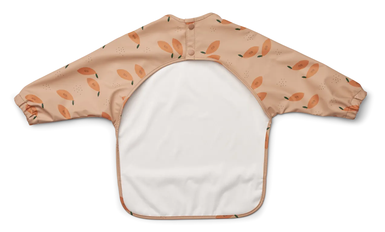 Liewood Merle Cape Bib With sleeves | Papaya /pale tuscany