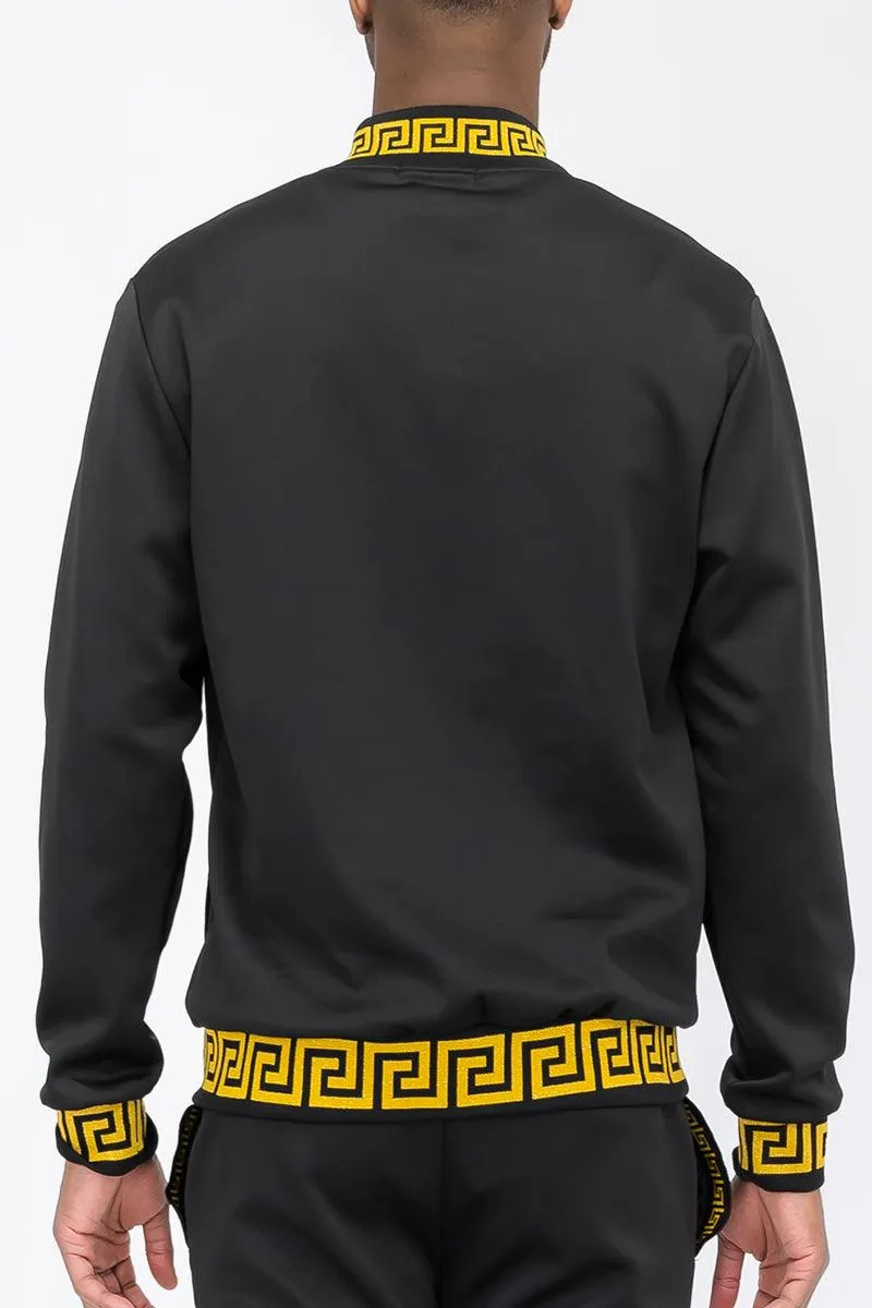 Lion Head Embroidery Status Track Jacket