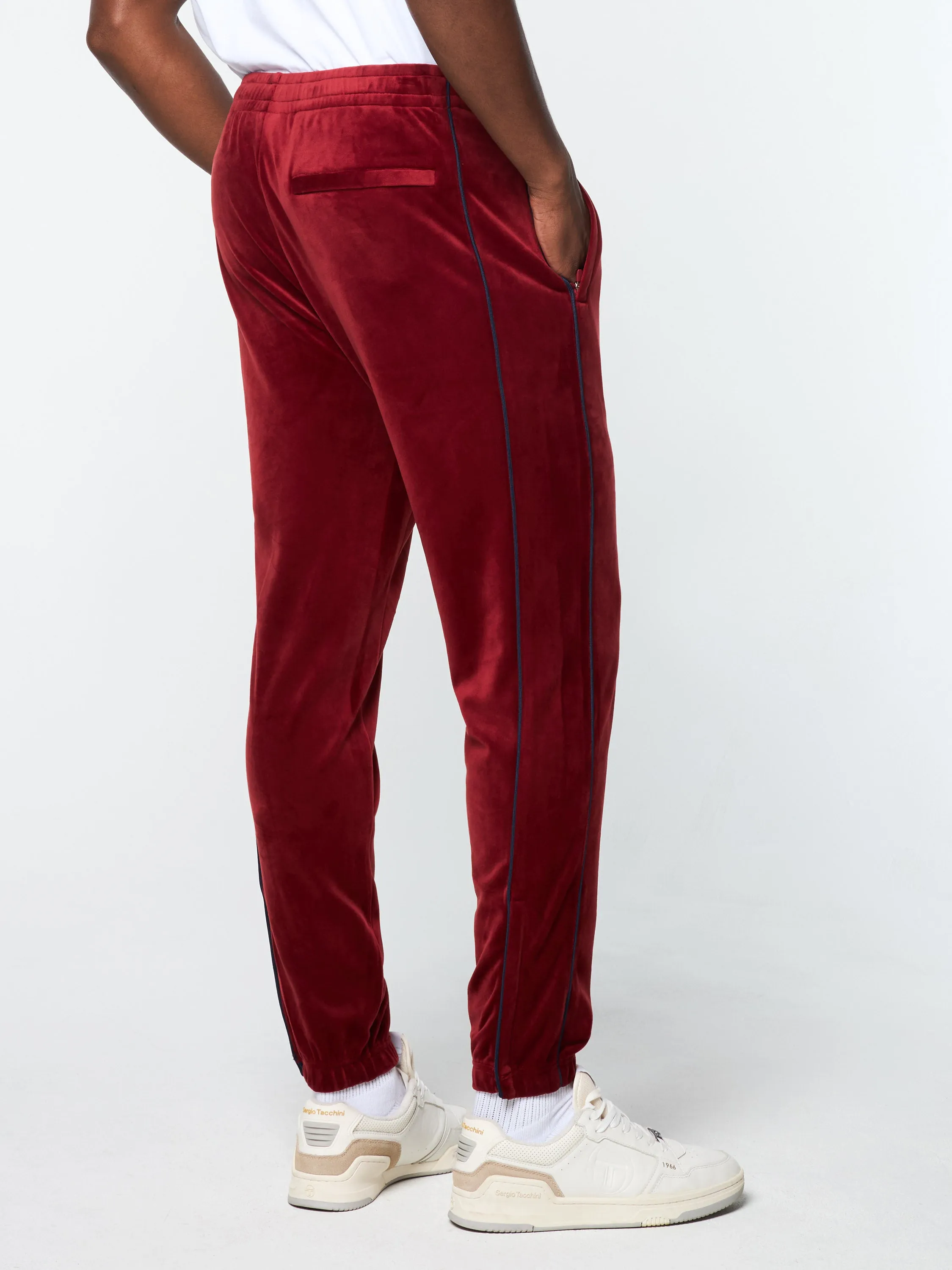 Lioni Velour Track Pant- Sun Dried Tomato