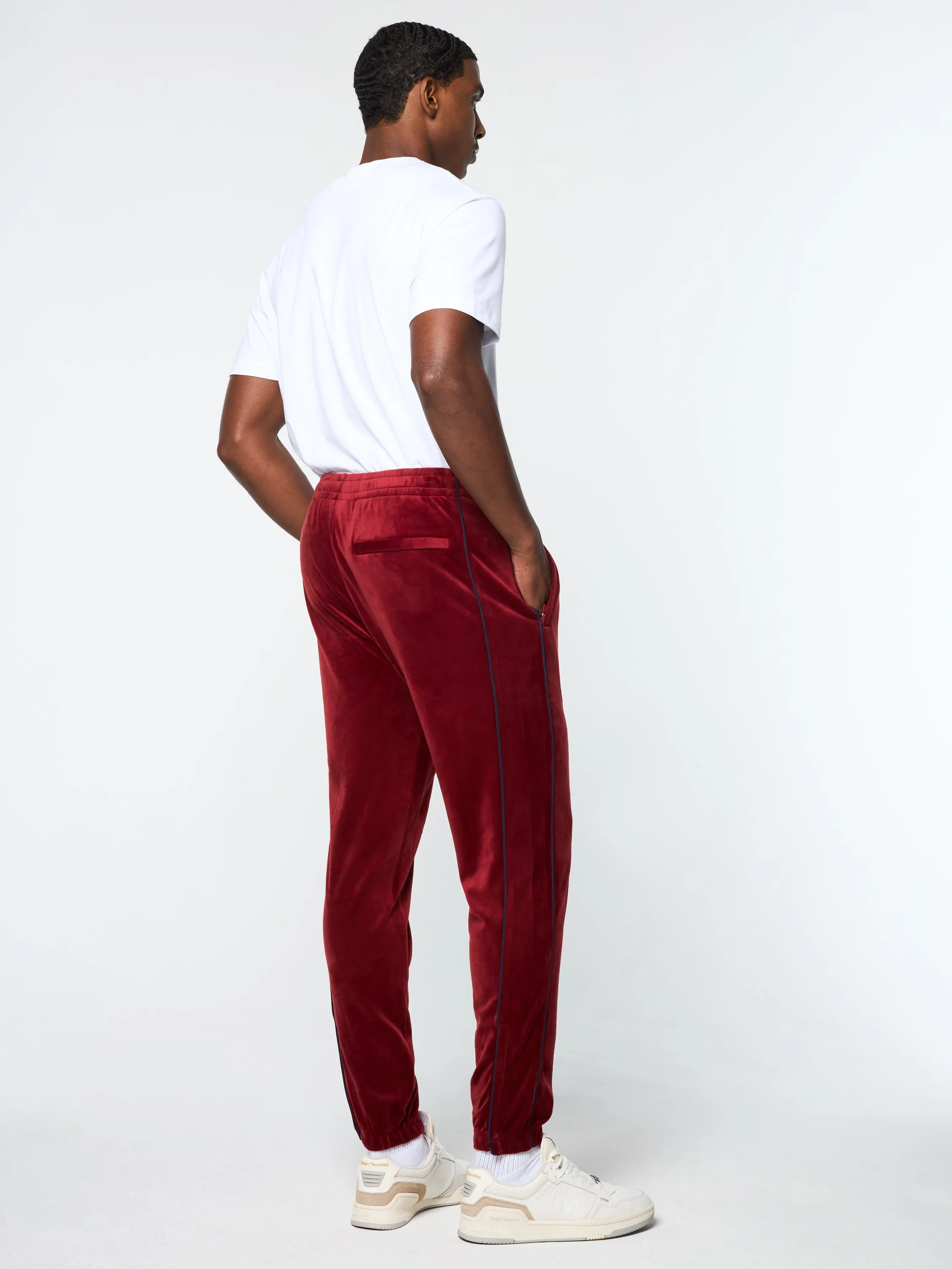 Lioni Velour Track Pant- Sun Dried Tomato