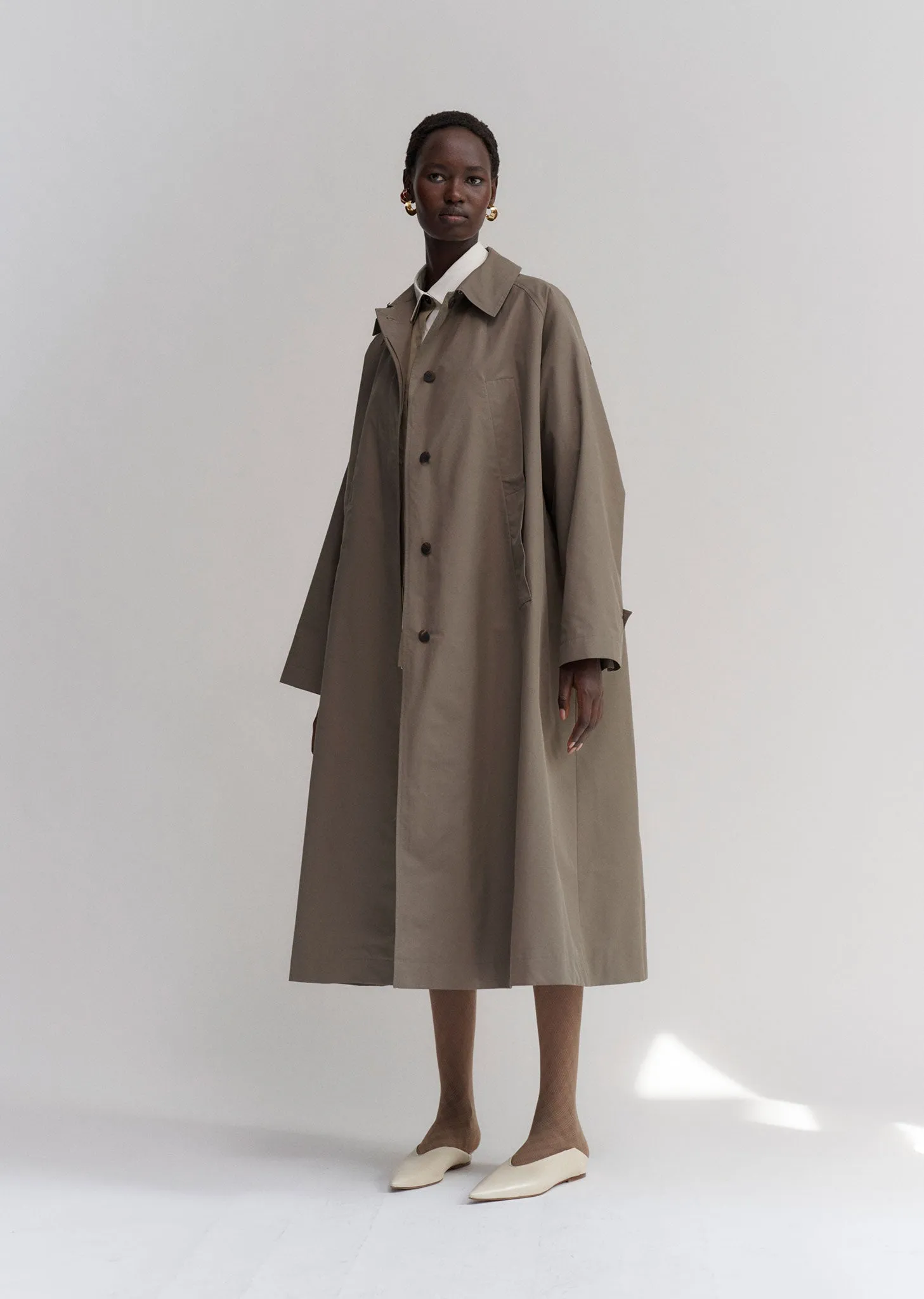 Melotti Cotton Blend Trench Coat