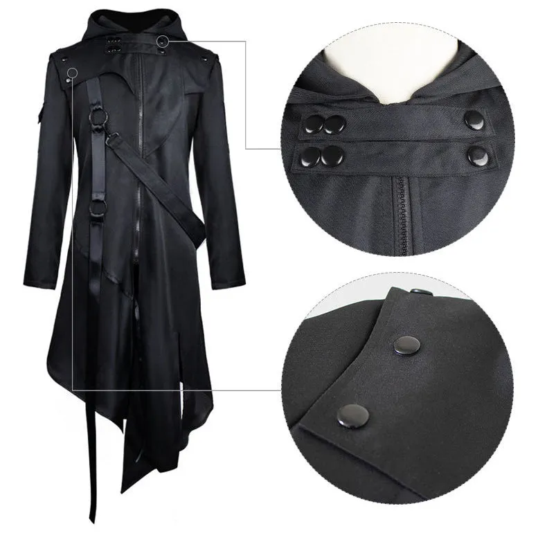 Men's Medieval Steampunk Trench Gothic Renaissance Frock Coat